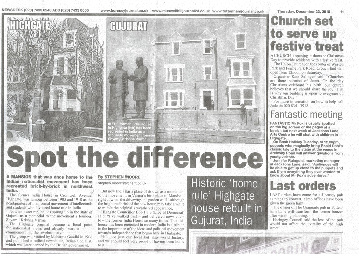 PANDIT SHYAMAJI IN NEWSPSPERS